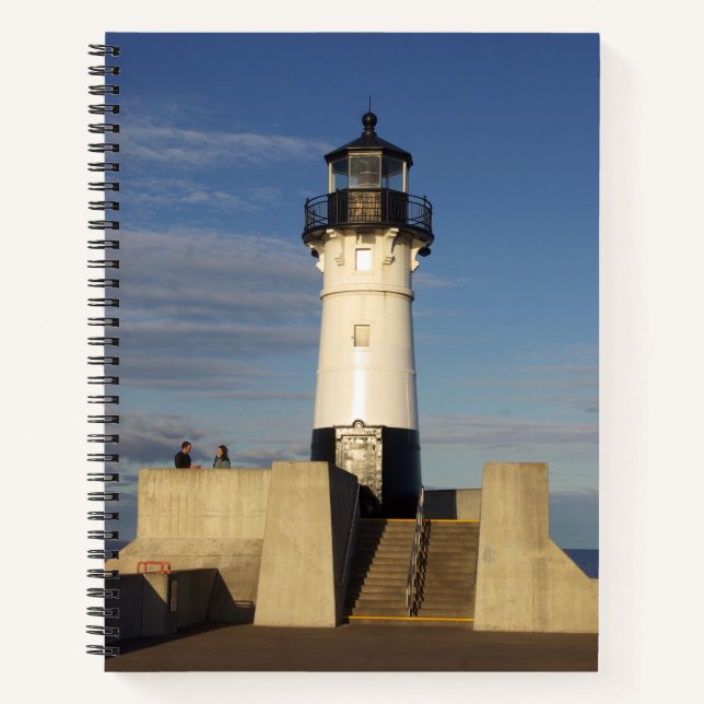 Cuaderno Portátil Duluth North Pier Light (Anverso)