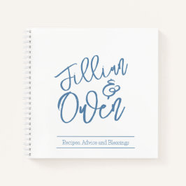 Cuaderno Portátil Dusty Blue Spiral personalizado