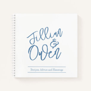 Cuaderno Portátil Dusty Blue Spiral personalizado