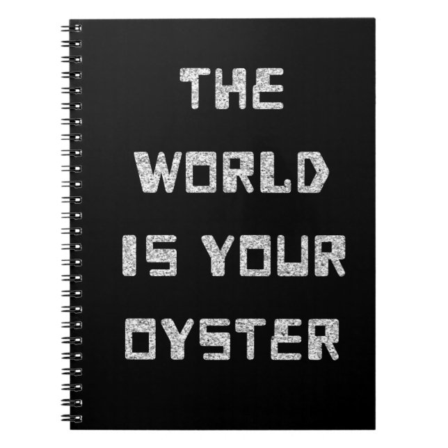 Cuaderno Portátil - El mundo es tu ostra (Frente)