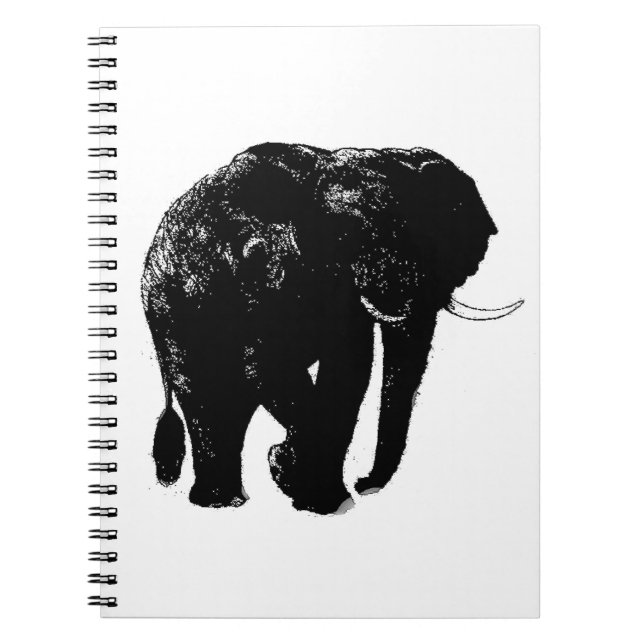 Cuaderno Portátil elefante de fotos espirales (Frente)