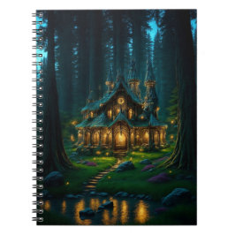 Cuaderno Portátil Elven Glade Castle Spiral