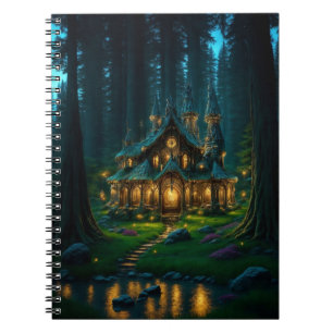 Cuaderno Portátil Elven Glade Castle Spiral