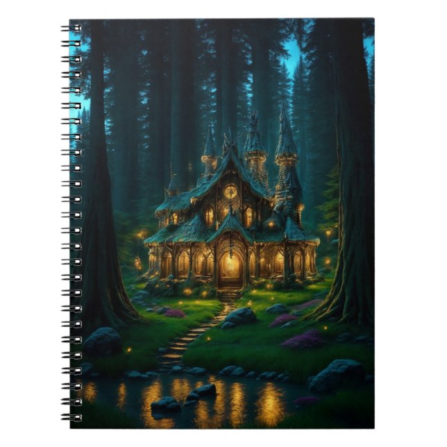 Cuaderno Portátil Elven Glade Castle Spiral (Frente)