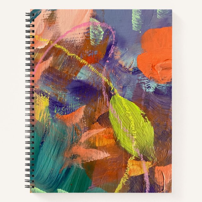 Cuaderno Portátil en diseño de jardines salvajes (Anverso)