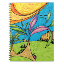 Portátil en espiral, manual de diversión de verano