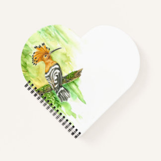 Cuaderno Portátil en forma de corazón con capucha acuarela