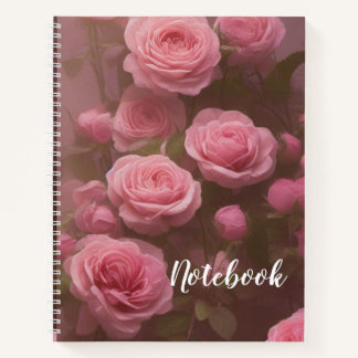 Cuaderno Portátil espiral 8.5x11 - Rosas