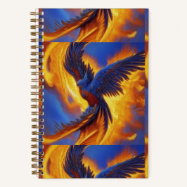 Cuaderno Portátil Espiral Azul Fénix, Colorido