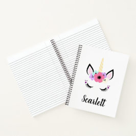 Cuaderno Portátil espiral - Cabeza de unicornio