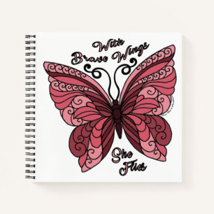 Cuaderno Portátil espiral - Con alas valientes
