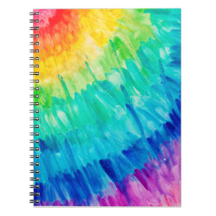 Cuaderno Portátil espiral con arte pintado original