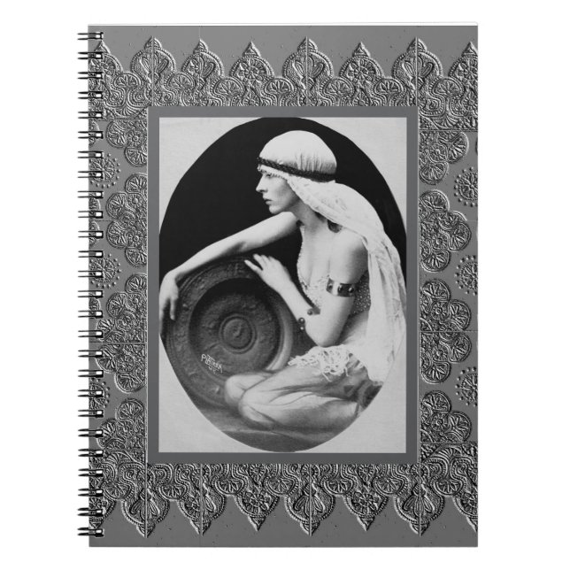 Cuaderno Portátil espiral con bailarín vintage (Frente)