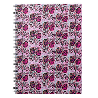 Cuaderno Portátil espiral con imagen floral