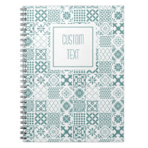 Portátil espiral con mosaico de cocina