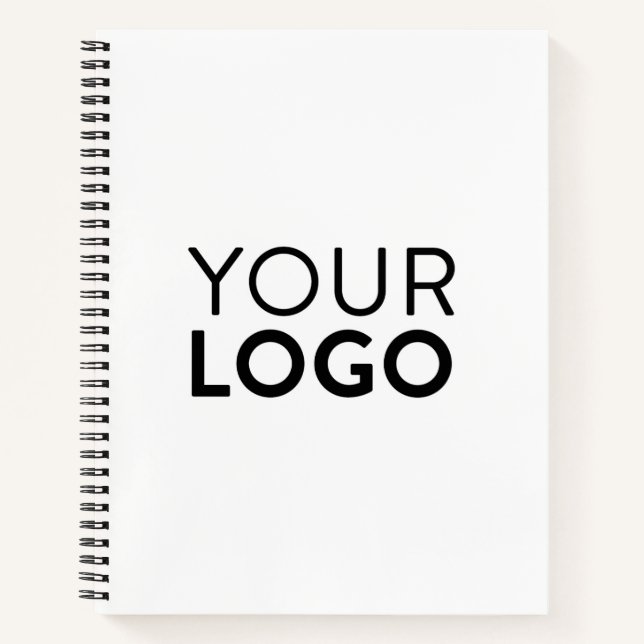 Cuaderno Portátil espiral de 8,5" x 11" - Negro (Anverso)