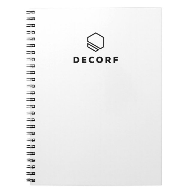 Cuaderno Portátil espiral de 8,5" x 11" - Negro (Frente)