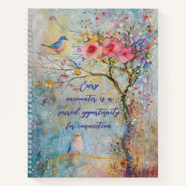 Cuaderno Portátil Espiral de conexión natural (Anverso)