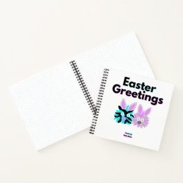 Cuaderno Portátil espiral de difusores conejos (21,6 cm x 2