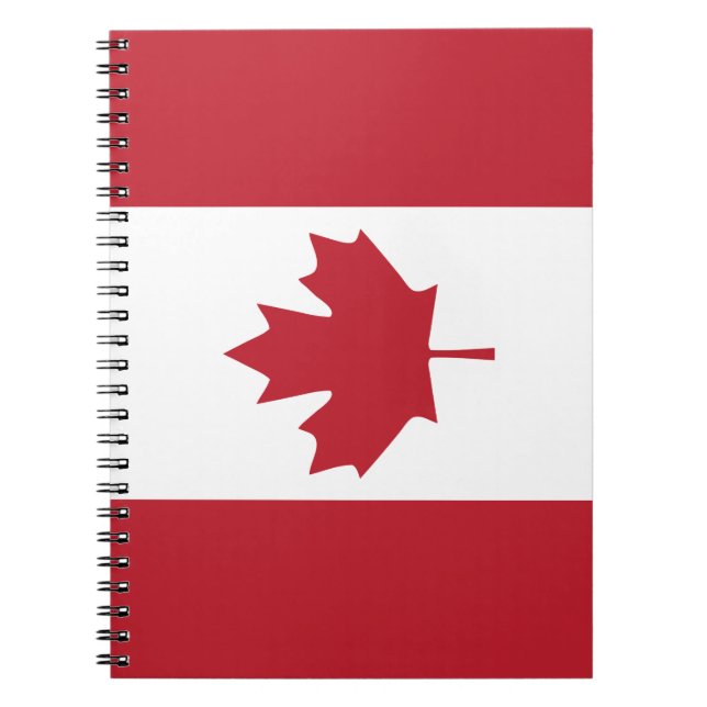 Cuaderno Portátil espiral de hojas de arce de Canadá (Frente)