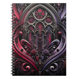 Cuaderno Portátil espiral de Rosa gótico