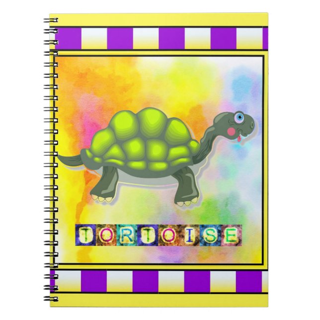 Cuaderno Portátil espiral de tortuga (Frente)