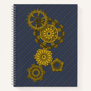 Cuaderno Portátil espiral de trabajo de reloj trenzado