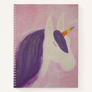 Cuaderno Portátil espiral de unicornio