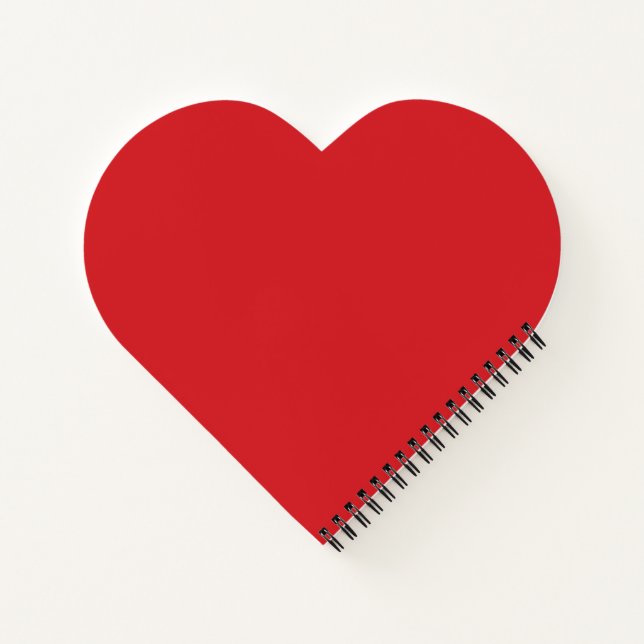 CUADERNO PORTÁTIL ESPIRAL DEL CORAZÓN ROJO (Reverso)