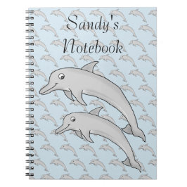Cuaderno Portátil espiral delfines