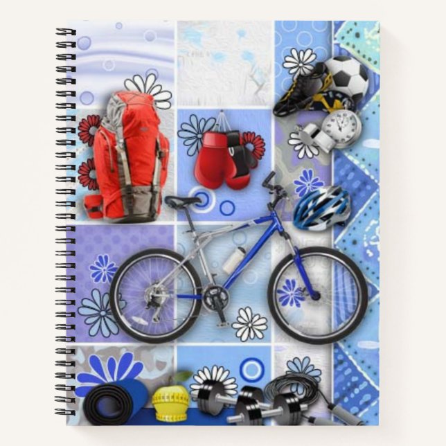 Cuaderno Portátil espiral deportiva (Anverso)