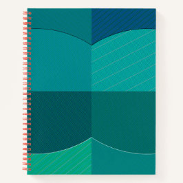 Cuaderno Portátil espiral, diseño clásico multicolor vintag