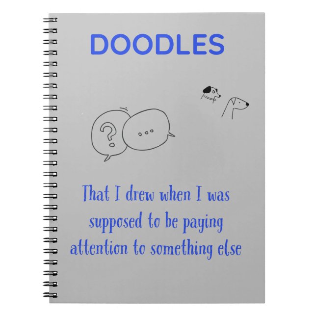 Cuaderno Portátil espiral Doodles (Frente)