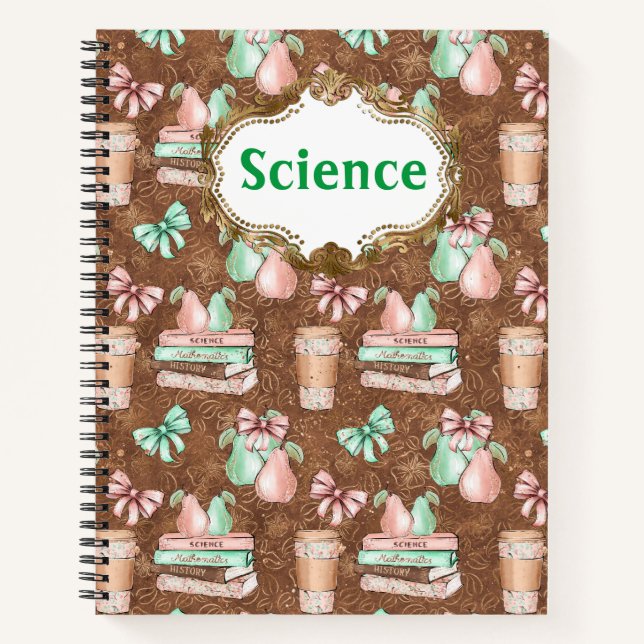 Cuaderno Portátil Espiral Escolar Personalizado (Anverso)