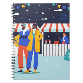 Cuaderno Portátil espiral "Festividades del mercado inverna
