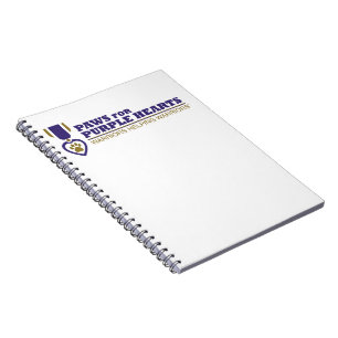 Cuaderno Portátil espiral - Logotipo de color blanco w