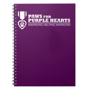 Cuaderno Portátil espiral - Logotipo púrpura con blanco
