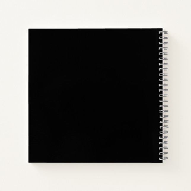 Cuaderno Portátil espiral negro #00000 (Reverso)