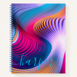 Cuaderno Portátil espiral personalizado - Arte abstracto