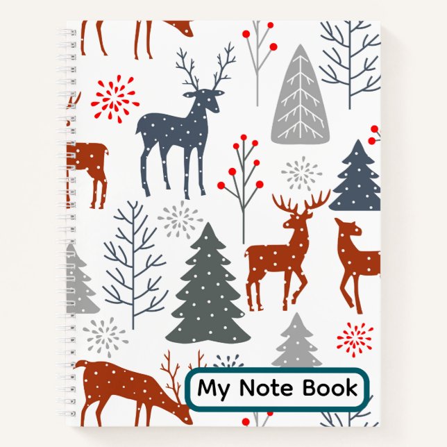 Cuaderno Portátil espiral personalizar - Escandinavo (Anverso)