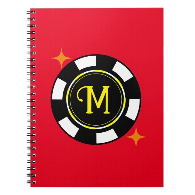 Cuaderno Portátil espiral - Poker Personalizado (añadir ini (Frente)