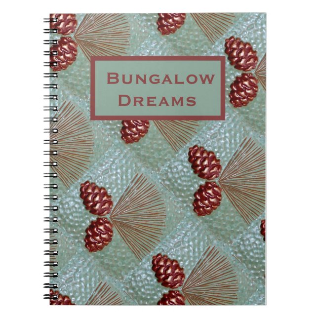 Cuaderno Portátil espiral Ponderosa Pinecone (Frente)