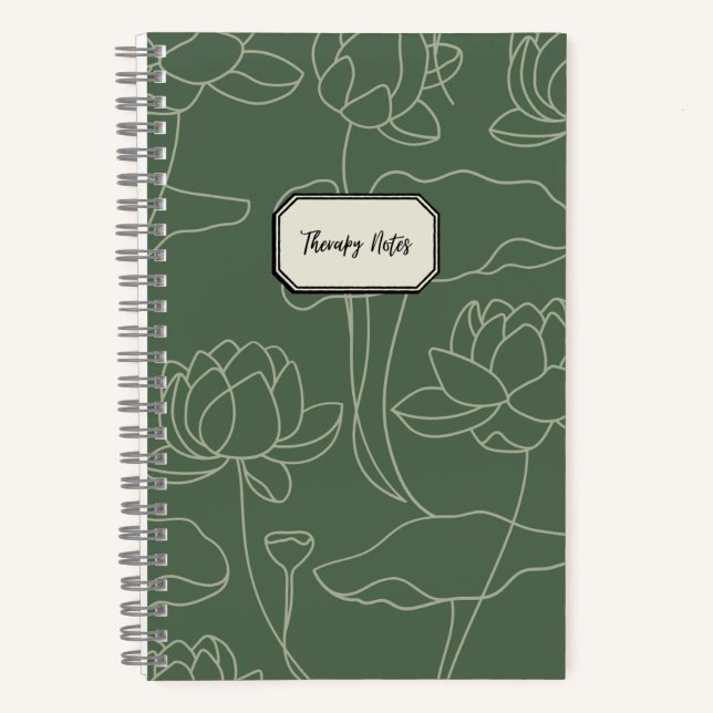 Cuaderno Portátil espiral, portátil terapeuta (Anverso)