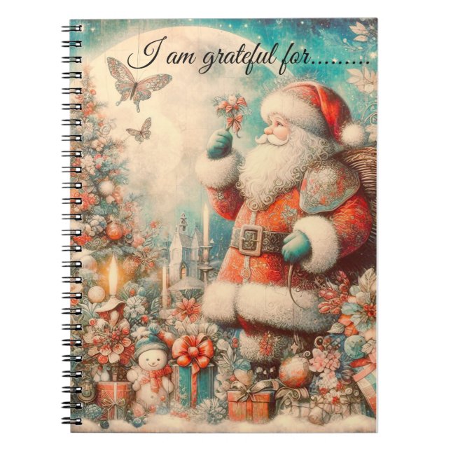 Cuaderno Portátil espiral que agradezco... imagen mágica. (Frente)