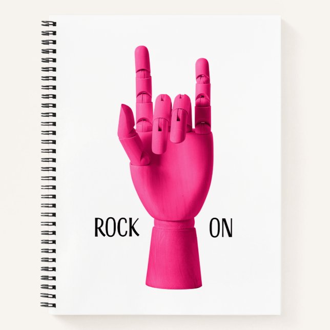 Cuaderno Portátil Espiral - ¡Rock On! (Anverso)