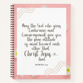 Cuaderno Portátil espiral - Romanos 15:5