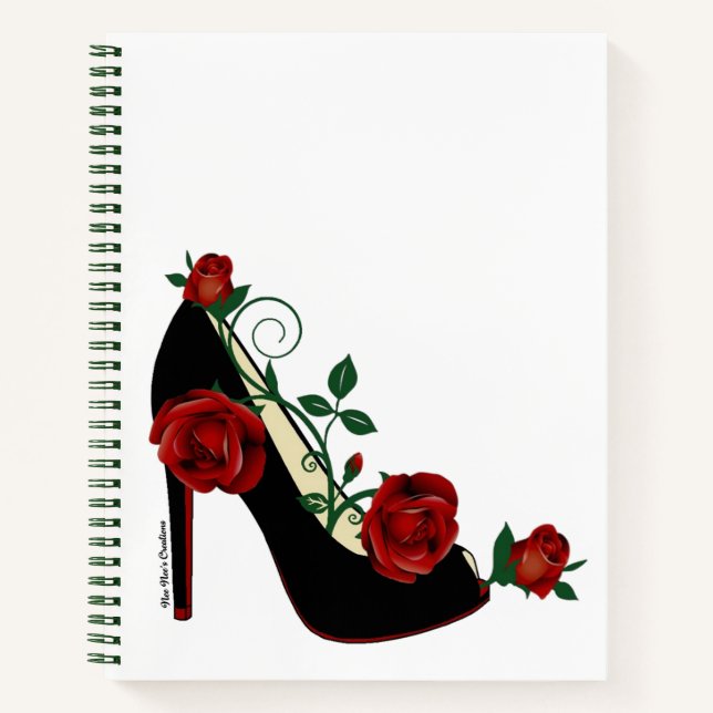Cuaderno Portátil espiral - Rosa Stiletto (Anverso)