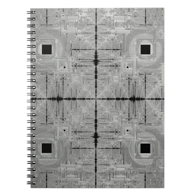 Cuaderno Portátil Espiral Serenade Plata (Frente)