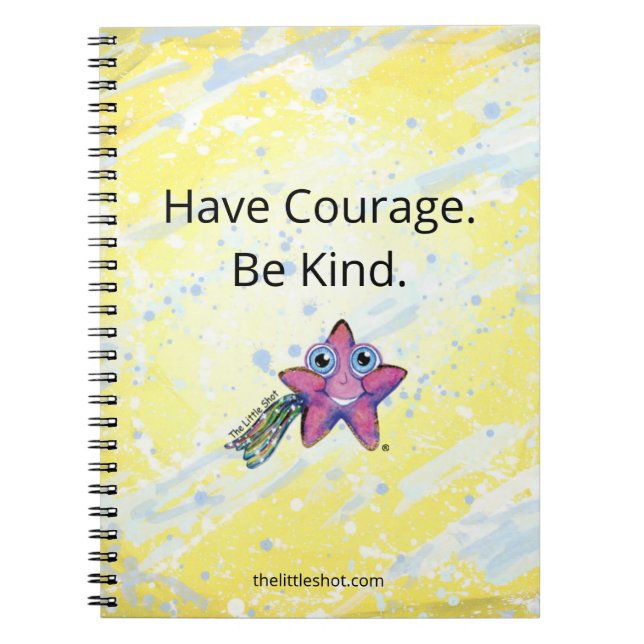 Cuaderno Portátil Espiral - Ten Coraje. Sé Amable. (Frente)