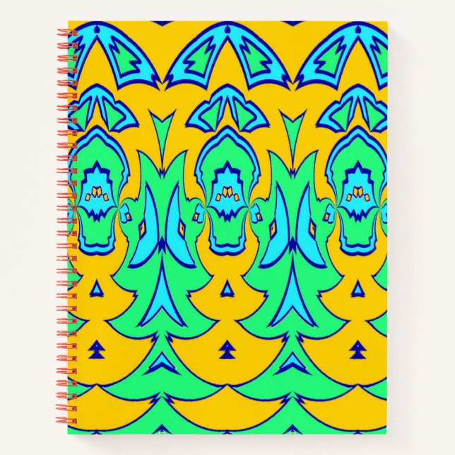 Cuaderno Portátil espiral, un diseño clásico de varios colo (Anverso)